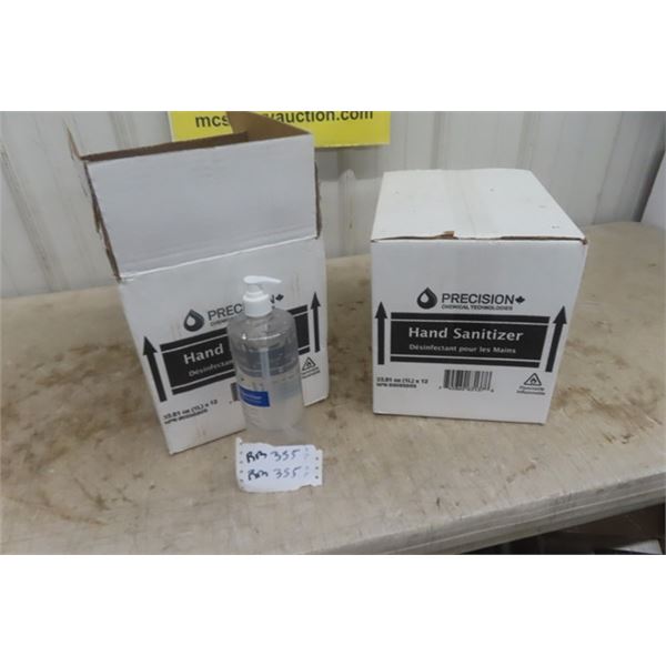 24 Bottles of 'Precision' Hand Sanitizer 1L Each - 24 Litres Total