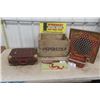 Image 1 : Pepsi Crate, Leather Carrier, Vintage Chinese Checker Board, Wooden Dragon Puzzle