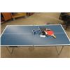 Image 1 : Portable Mini Ping Pong Table with Net + Accessories 27" t by 59" l by 26" w