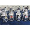 Image 2 : Vintage Labatt's Blue Mini Stanely Cup Promo Lot Near Set ( 28 Different Teams) 4" Tall