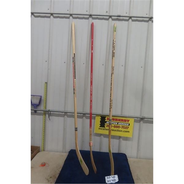 Vintage 1980's Winnipeg Jets Dave Babych Game Stick + Rare Igor Ulanov Russian Made Stick & Team Sig