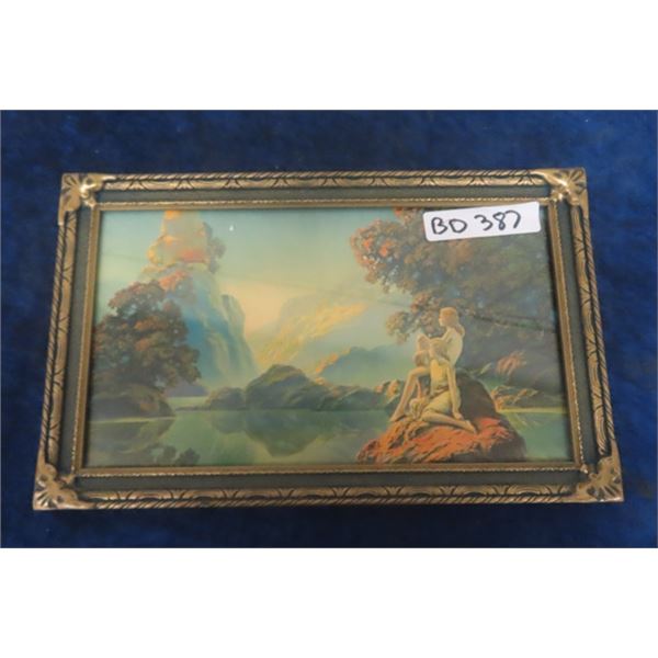 Original 1920's Framed Print Byron G. Newton Who was a Contemporary of Mayfield Parrish Original Fra