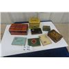 Image 1 : Vintage Cigarette Tin Lot: Players , Puritan, Lucky Strike, Sweet Caporal, Oceanic, Houdes