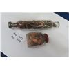 Image 1 : Antique Glass Rolling Pin Full of Stuff from Grampa's Junk Drawer: Coins, Jewelry plus more! & Antiq