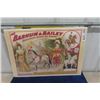 Image 1 : Vintage Barnum + Bailey Circus Poster 17"×25" Outstanding Color with Great Graphics