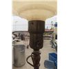 Image 3 : Standing Floor Lamp with Twisted Brass Stem - Shade is Damaged