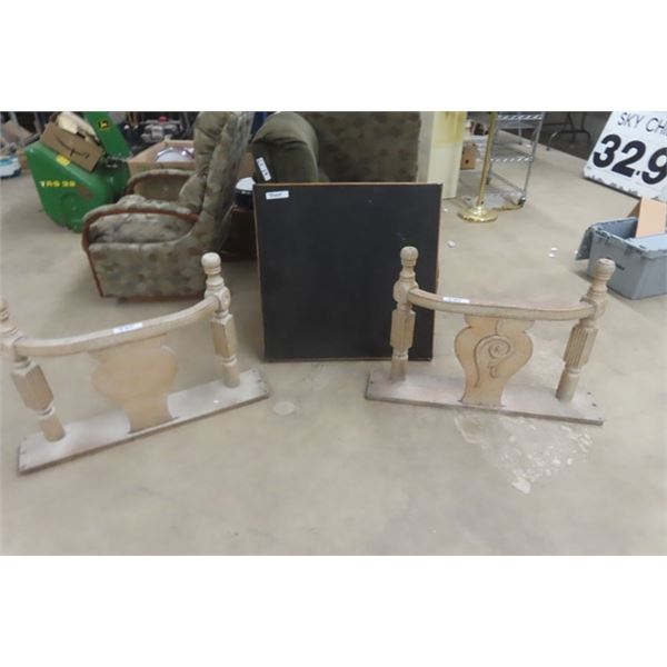 Table with Folding Legs 26"×30"×30", Pair of Table Legs