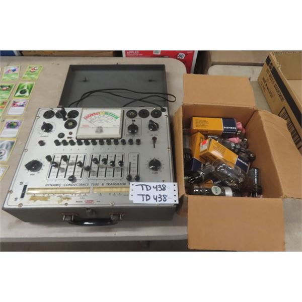 Eico Model 666 Tube Tester with Box of Tubes