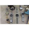 Image 4 : Assorted Mens Watches, 2 Wallets, Razor, Cufflinks, Flask