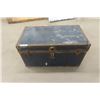 Image 1 : Vintage Metal Travel Trunk 19"×20"×35"