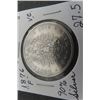 Image 2 : 1876 Germany Wurttemberg 5 Marks 90% Silver Coin- 27.5 Grams