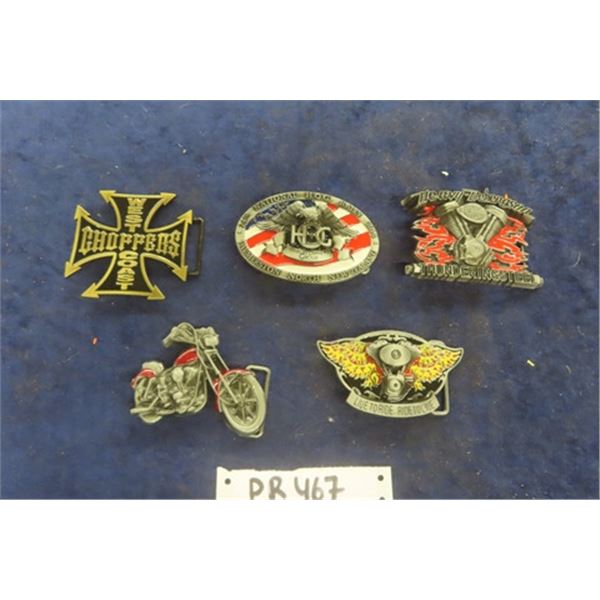 5 Motorcycle Themed Belt Buckles: Harley, West Coast Choppers plus more