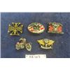 Image 1 : 5 Motorcycle Themed Belt Buckles: Harley, West Coast Choppers plus more