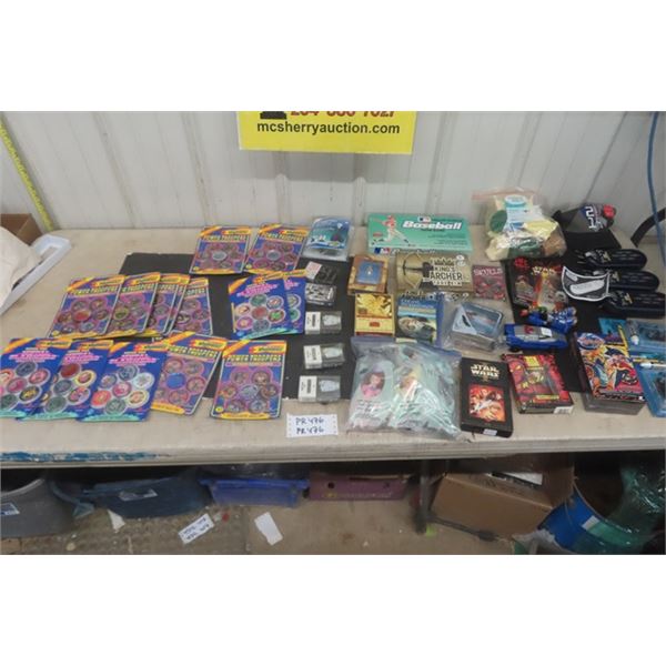 Various Cards, Games, Happy Meal Toys, Pogs, Toys plus more