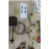 Image 8 : Assorted Boat Hardware: Peterborough Handle, Caster Wheels, Handles, Brass Letters 'Q'
