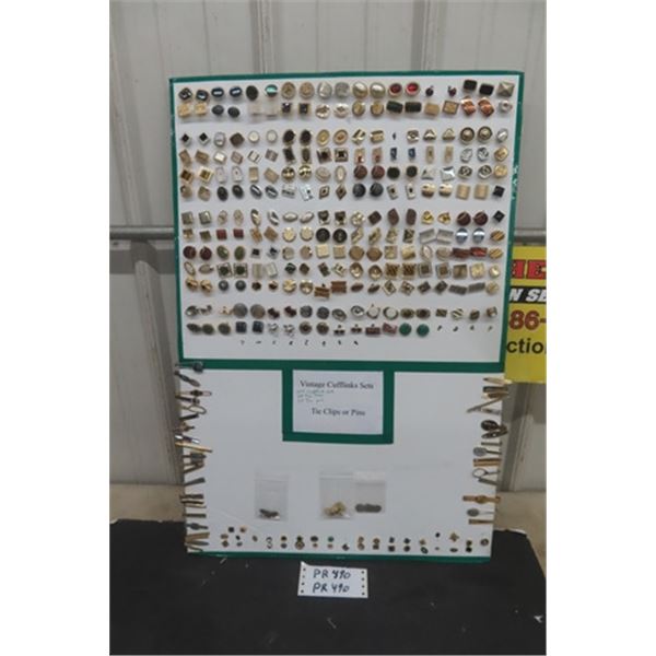 124 Cufflink Set, 38 Tie Clips, 34 Tie Pins
