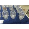 Image 2 : 15 Glass Skull Bottle/ Jars - some with Corks