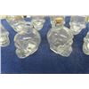 Image 3 : 15 Glass Skull Bottle/ Jars - some with Corks