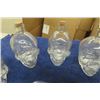 Image 4 : 15 Glass Skull Bottle/ Jars - some with Corks