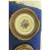 Image 5 : 3 Vintage Ivorex Wall Decorations, 2 Round Framed Petti Point Flowers- Largest 11" Wide