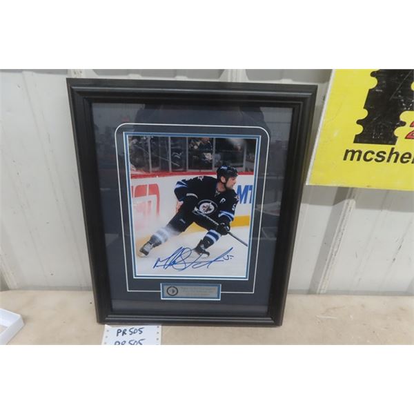 WPG Jets Signed 'Mark Stewart' #5 2013-14 14"×17"