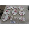Image 1 : 10 pcs Royal Albert ' American Beauty ' : 6 Salad Plates, Creamer., plus more 