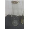 Image 2 : 4 Vintage Embossed Milk Bottles: Co-op, City Dairy, Edmonton City Dairy, CDP