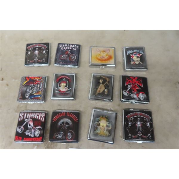 12 New Cigarette Cases: Motorcycles + Skulls 