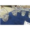 Image 2 : 8 Small Skull Bottles, 6 Larger Skull Bottles- some with Corks 