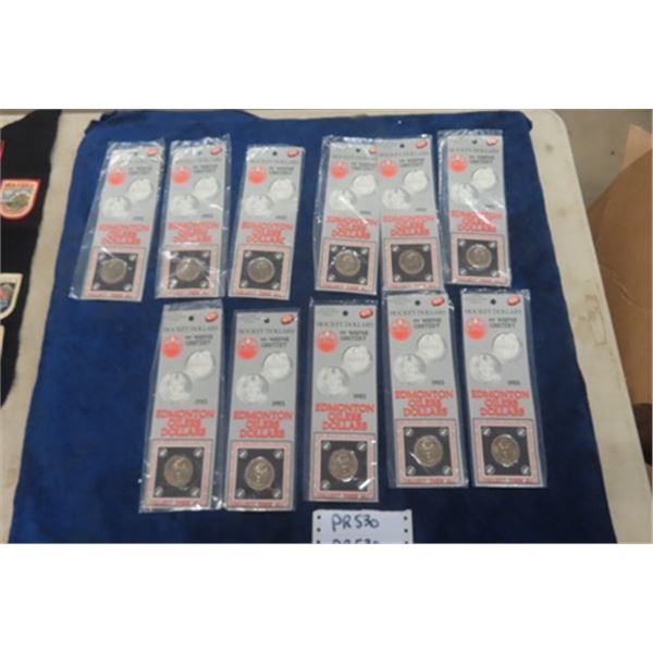 (11) 1983 Edmonton Oilers Wayne Gretzky Hockey Dollars - Sealed