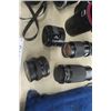 Image 2 : 12 Assorted Camera Lenses ; Konica, Canon, Pentax plus others