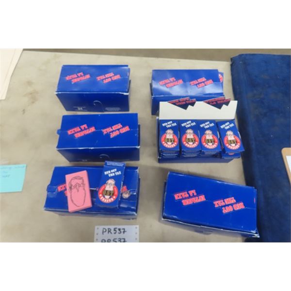 6 Boxes of 24 Brian Mulroony Rub Out The Taxes Erasers - New Old Stock