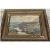 Image 2 : Robert Stewart Hyndman Watercolor, Framed 'Peaks of Allan Scotland' 11" x 14" - Framed Shows Wear