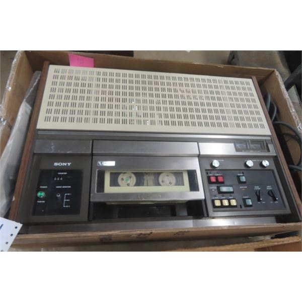 Sony VO 2600 Umatic Video Cassette Editing Recorder