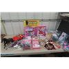 Image 1 : Barbie Dolls + Accessories ; Car, Horse, Bike, Stroller, Furniture, Dog plus more 