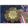 Image 5 : Bag of Pennies , Olympic 1976 Belt Buckle, Sports Award Medals, Ashtray Made of Coins