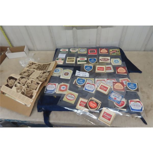 100 Beer Label Collection - Vintage Unused + 1960's Eaton's Catalog with Replaced Cover