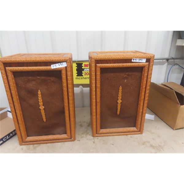 Set of Speakers with Home Made Housing - Kinda '70's Look