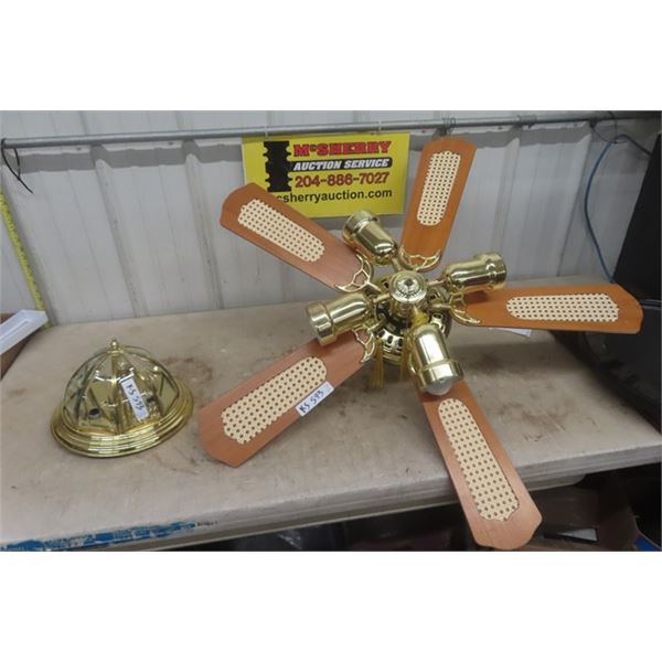 Light Fixture + Light Fixture with Ceiling Fan Combo