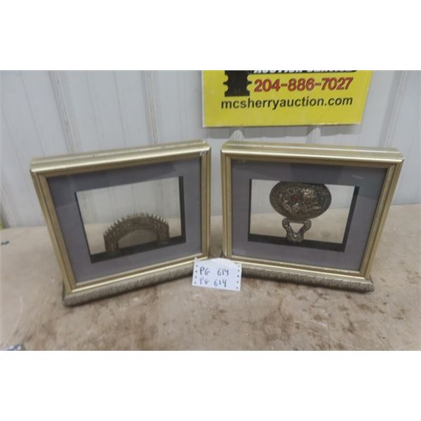 Framed Dispaly Dragon + Phoenix Mirror 12" x 12" - Details in Last Picture