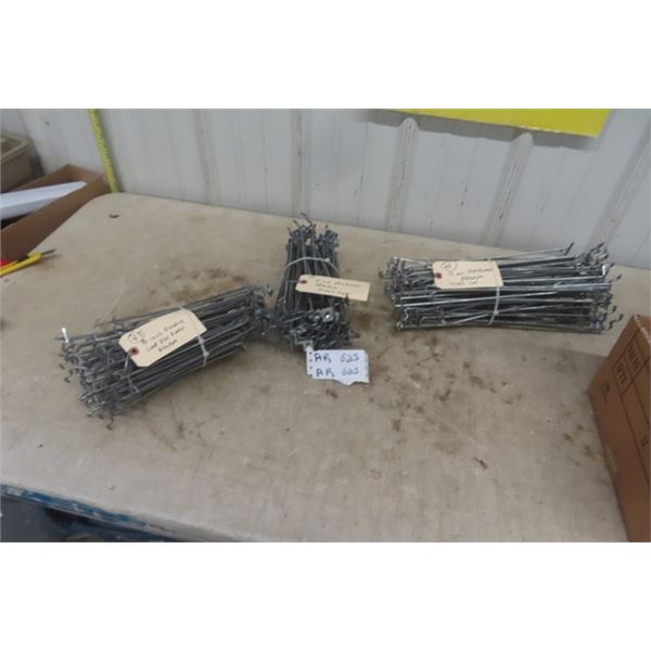 75 Peg Board Brackets ; (25) 10" , (25) 8", (25) 13" 