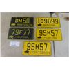 Image 1 : Lot of 5 1950's-60's Manitoba License Plates