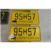 Image 4 : Lot of 5 1950's-60's Manitoba License Plates