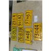 Image 1 : 7 Assorted Manitoba License Plates 1941-1952