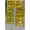 Image 2 : 7 Assorted Manitoba License Plates 1941-1952