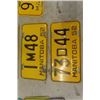 Image 4 : 7 Assorted Manitoba License Plates 1941-1952