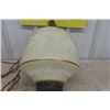 Image 4 : Vintage Glass Hanging Lamp 20" Wide