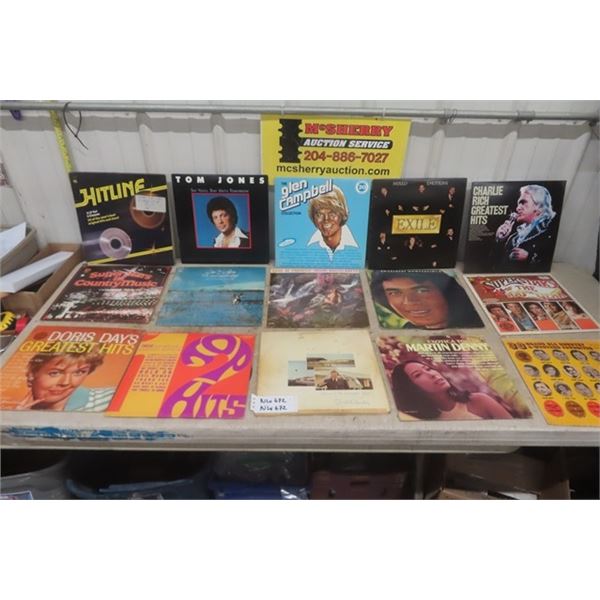 33 Assorted Records: Country, Easy Listening, plus more