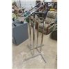 Image 3 : Chrome Store Display Rack- Adjusts.From 53" to 77" Tall