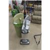Image 5 : 2 Rubbermaid Garbage Cans, Shark Upright Vacuum, Chrome + Rubber Walker? Shirt Stand?